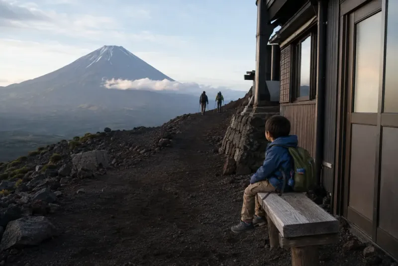 Sjuåring lämnades ensam på Fuji i tre timmar
