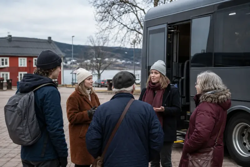 Valbussen mötte väljare i Krokom inför valet