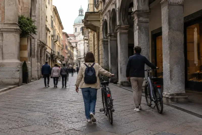 Cykelregler skärps i Comos historiska centrum