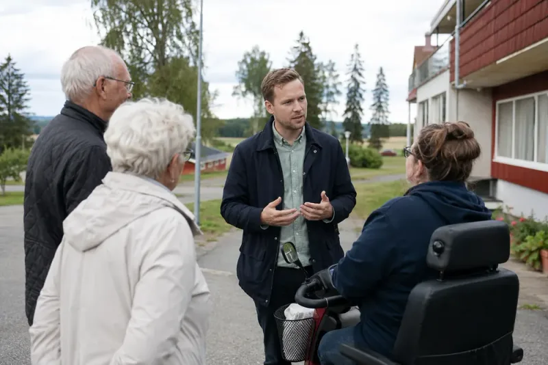 Rasmus Ericsson lyfter äldreomsorg och landsbygd inför valet
