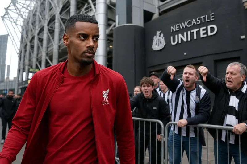 Alexander Isak möts av burop i Newcastle