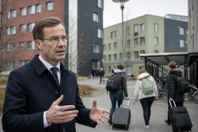 Ulf Kristersson vill förenkla regler för bostadsbyggande