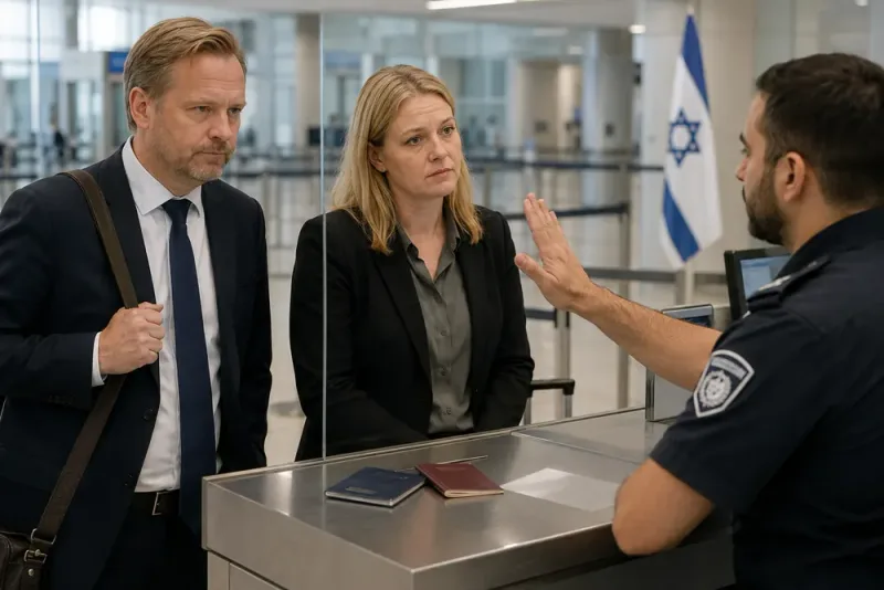 Israel stoppar Jonas Sjöstedts resa