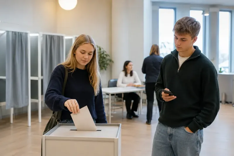 Unga väljare tar plats inför valet