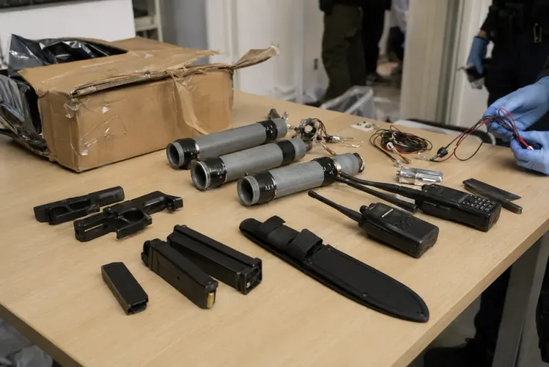 Rörbomber och vapensmuggling gav fem års fängelse