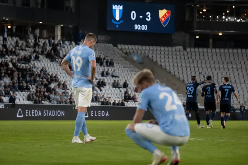 Malmö FF hotas av historiskt bottenrekord