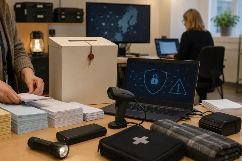 Valmyndigheten rustar för cyberattacker och störningar