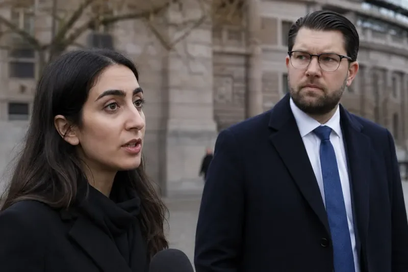 Romina Pourmokhtari kritiserar Jimmie Åkessons L-gräns