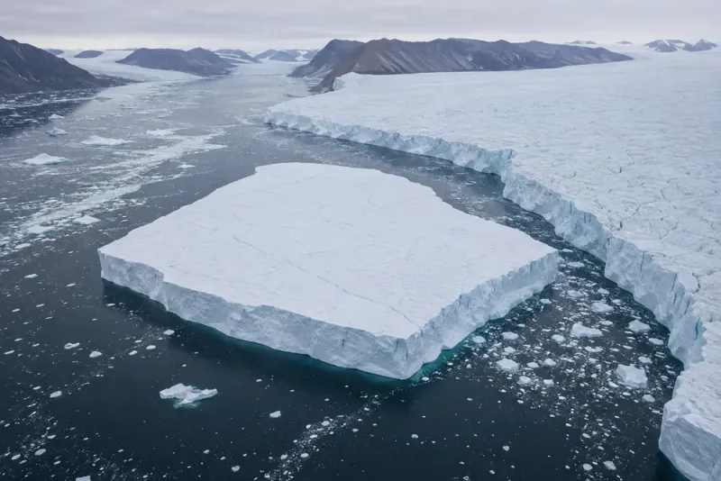 Enormt isberg har brutits loss från Petermannglaciären