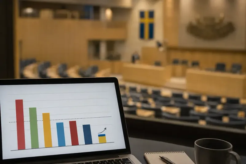Liberalerna stiger när avståndet mellan blocken minskar