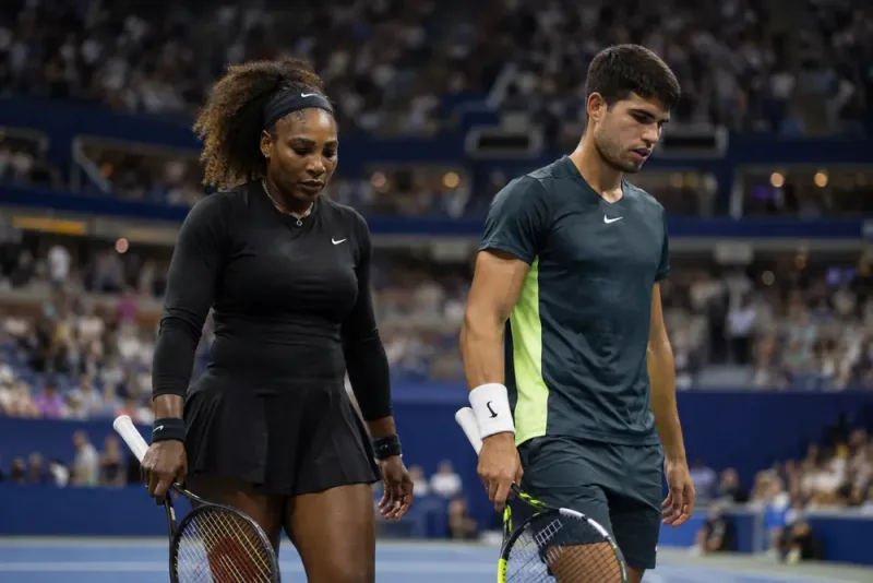Serena Williams utslagen med Carlos Alcaraz