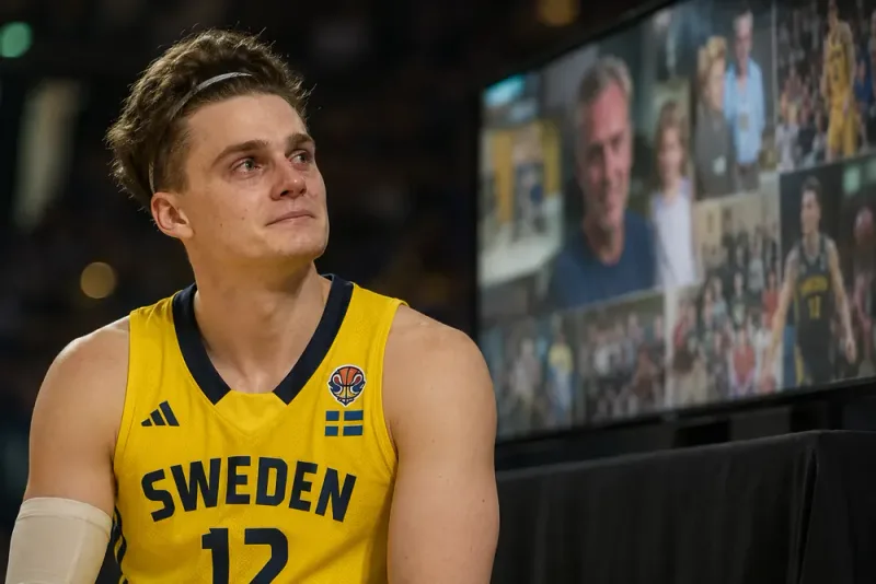 Ludvig Håkanson berörd av familjebilderna