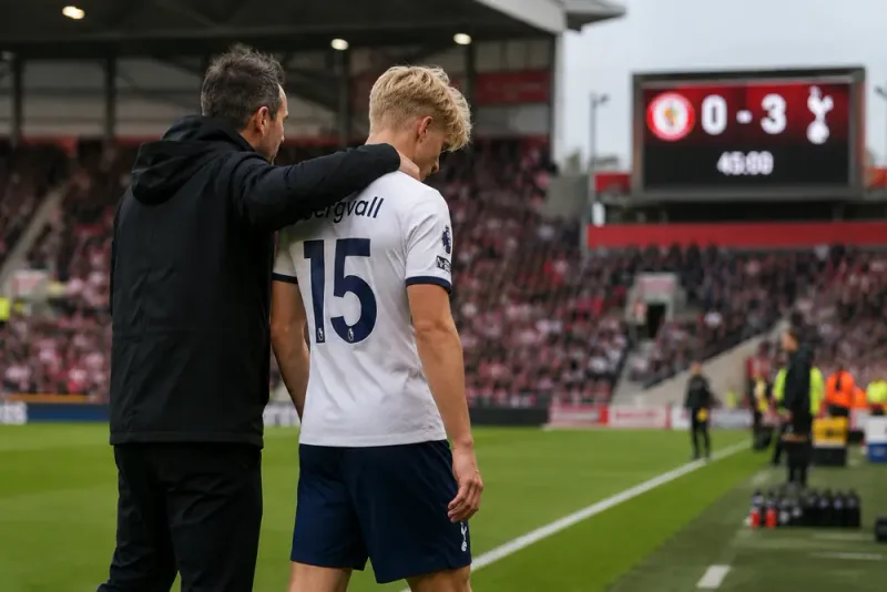 De Zerbi stöttar Lucas Bergvall efter premiären