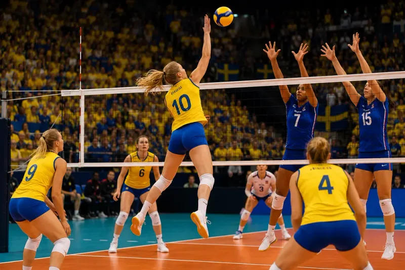 Sverige jagar andraplatsen mot Frankrike