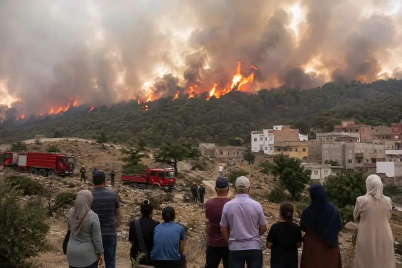 Minst tolv döda när skogsbränder rasar i Algeriet