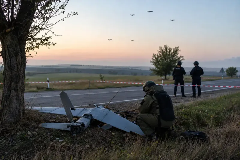 Fem drönare kränkte Moldaviens luftrum under ryskt anfall