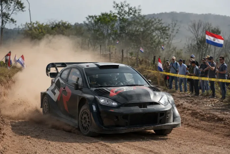 Oliver Solberg tog presidenten på rallytur