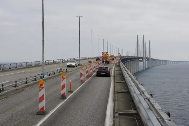 Åtta veckors trafikbegränsningar väntar på Öresundsbron