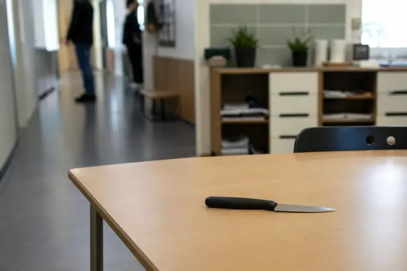 Elev tog med kniv till skola i Mjölby