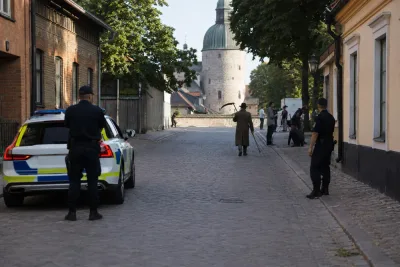Man med lie utlöste stor polisinsats i Vadstena