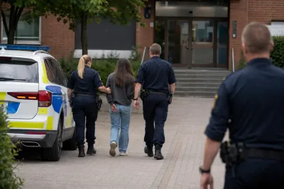 Flicka gripen på gymnasieskola i Lund