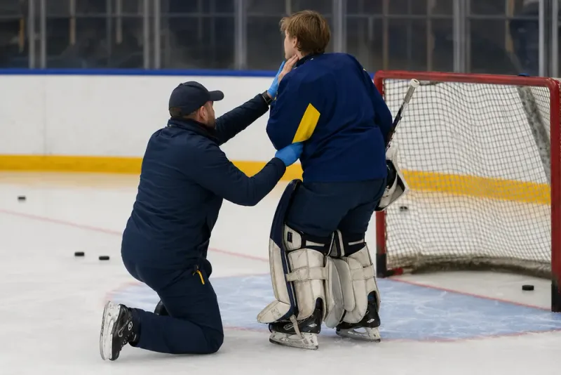 Herman Liv undersökt efter puckträffen