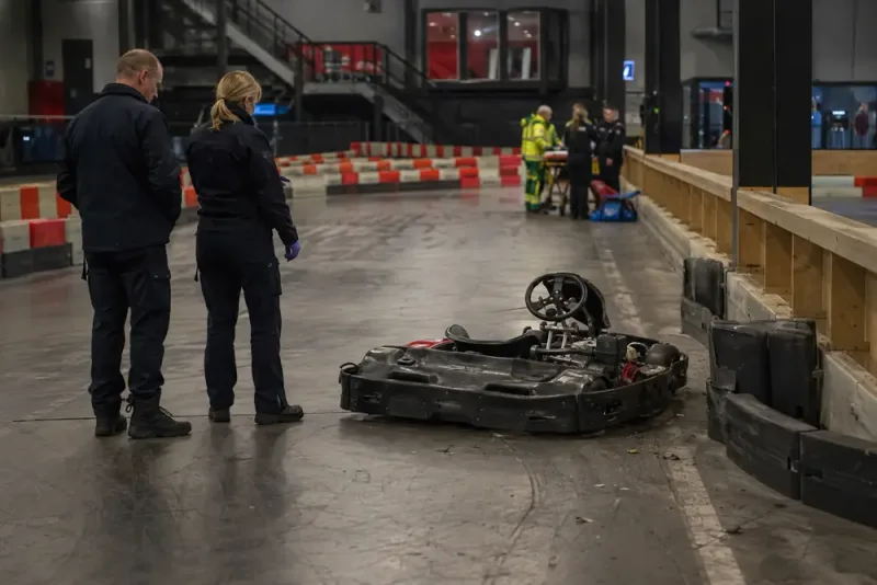 Gokartförare svårt skadad – polis utreder grovt brott