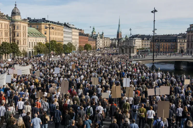 Klimatmanifestation samlade över 50 000 i Stockholm