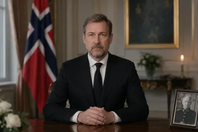 Haakon VIII höll första talet som Norges kung