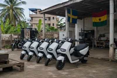 Svenska klimatmopeder i Ghana står fortfarande still