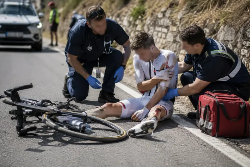 Tadej Pogačar tvingas till operation