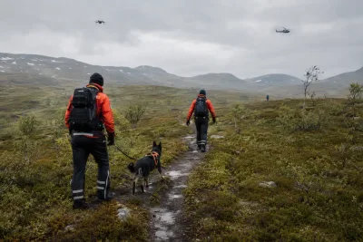 Stor sökinsats efter försvunnen vandrare i Krokom