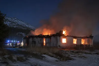 Villa i Åre förstörd efter nattlig brand