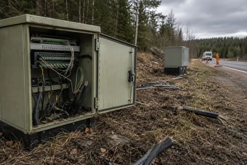 52-åring åtalas efter omfattande kabelsabotage