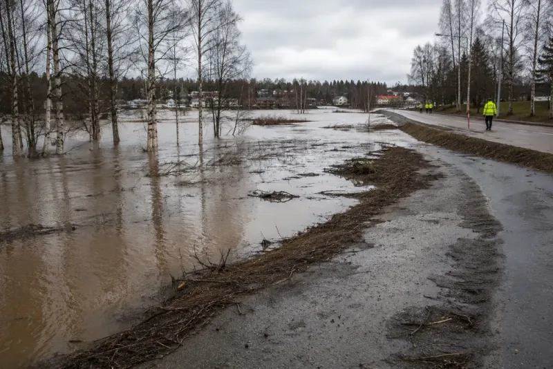Vattennivåerna sjunker fortsatt efter översvämningarna i Boden