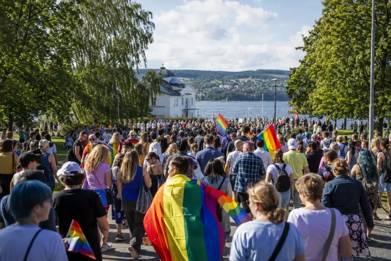 Prideparad avslutade tioårsfirandet i Östersund