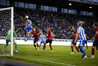 Hjörtur Hermannsson hittade luckan före målet