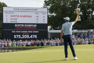 Scottie Scheffler slår historiskt pengarekord
