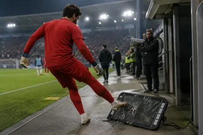 Alisson slog sönder tavlan efter dramatiken
