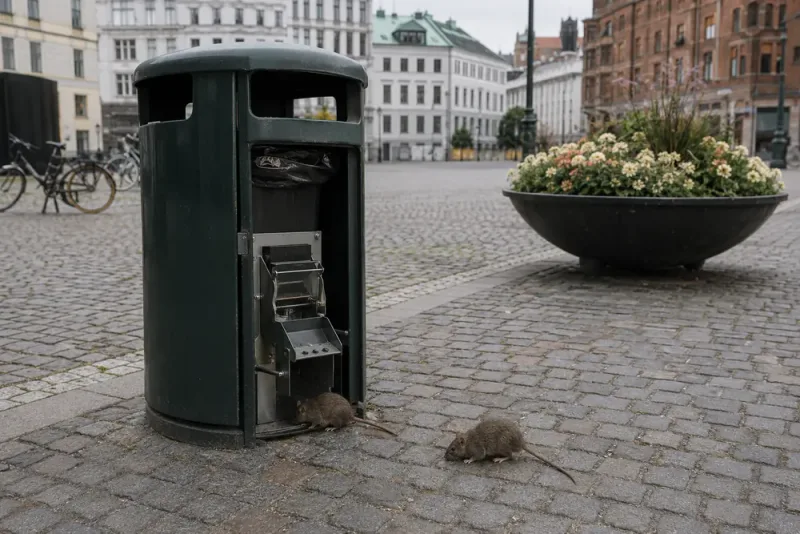 Malmö testar fler fällor mot råttproblem