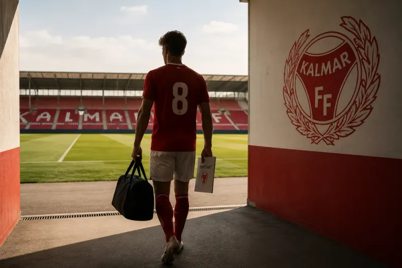 Tobias Lauritsen på väg till Kalmar FF
