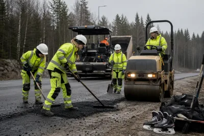 Timråspelare testade asfaltjobb i jämställdhetssatsning