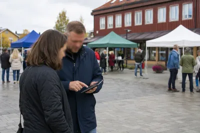 Partiföreträdare testade valkompassen i Strömsund