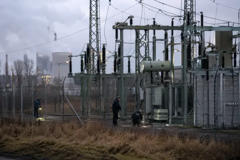 Misstänkt angrepp mot elanläggning utreds i Tyskland