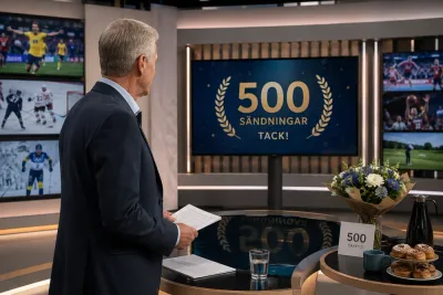 Mats Nyström firar 500 sändningar