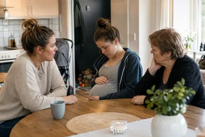 Elin blir mormor vid 34 när dottern får barn