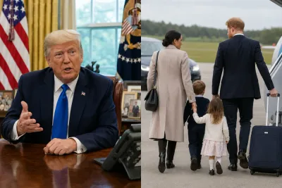 Trump välkomnar Harry och Meghans flytt från USA