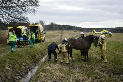 Kvinna livshotande skadad efter ridolycka
