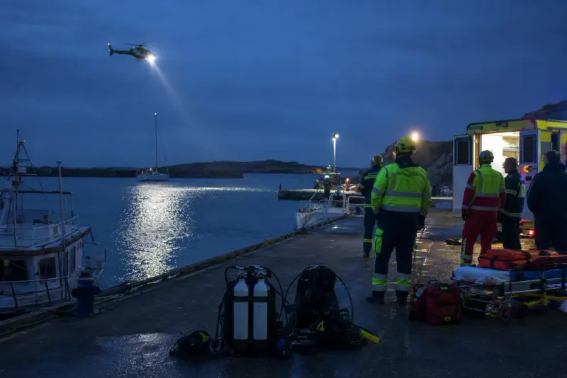 Dykare i 60-årsåldern omkom vid Lerkils hamn
