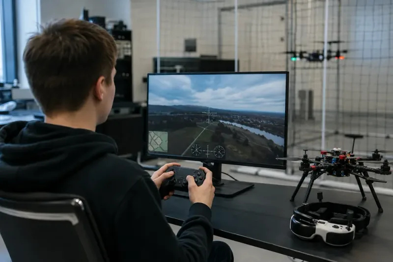 E-sportare testas som framtida drönarpiloter